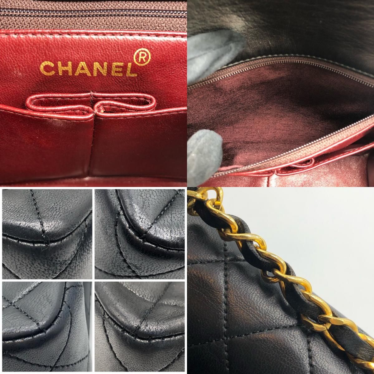 CHANEL Matelassé Chain Shoulder Bag in Black with Gold Hardware