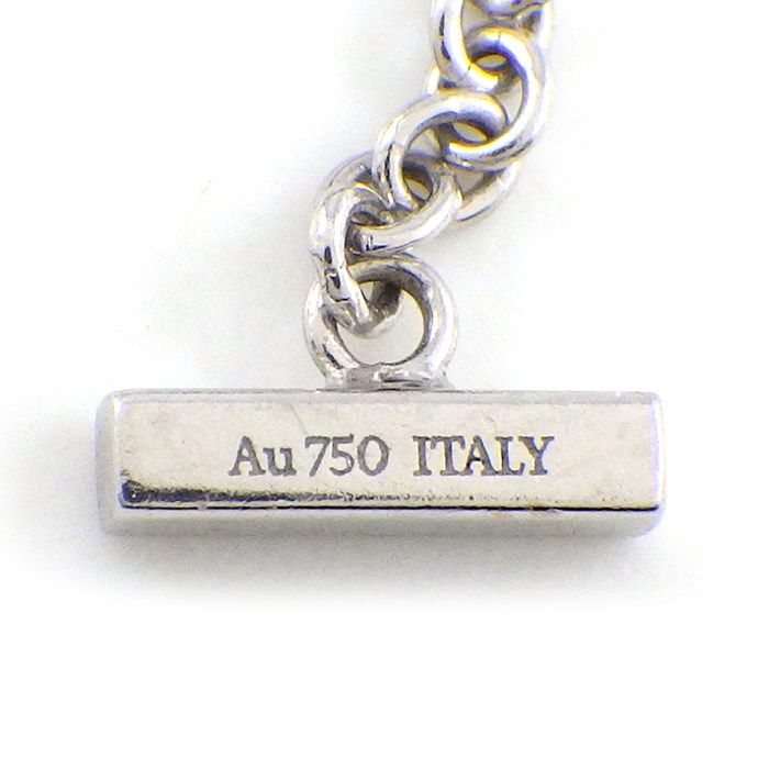 Tiffany & Co. T Smile Bracelet with Pink Sapphire in 18K White Gold