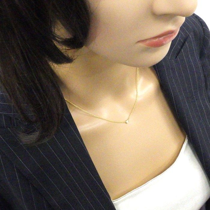 Tiffany & Co. By The Yard Single Diamond Necklace in 18K Yellow Gold