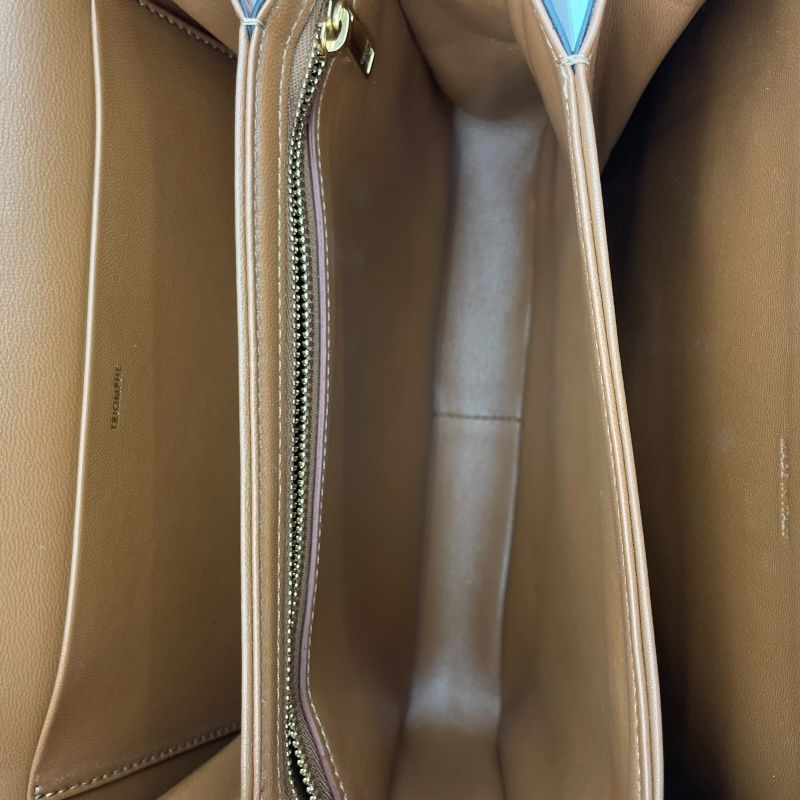 CELINE Classic Triomphe Bag in Natural Tan Textile - Timeless Elegance