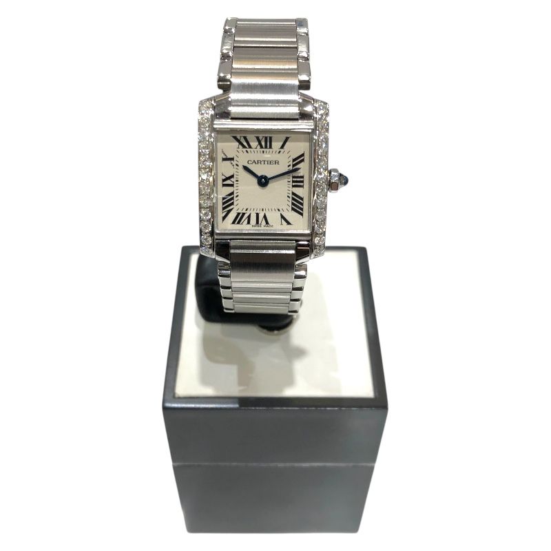 Cartier Tank Française SM W4TA0008 - Exquisite Silver Ladies Watch