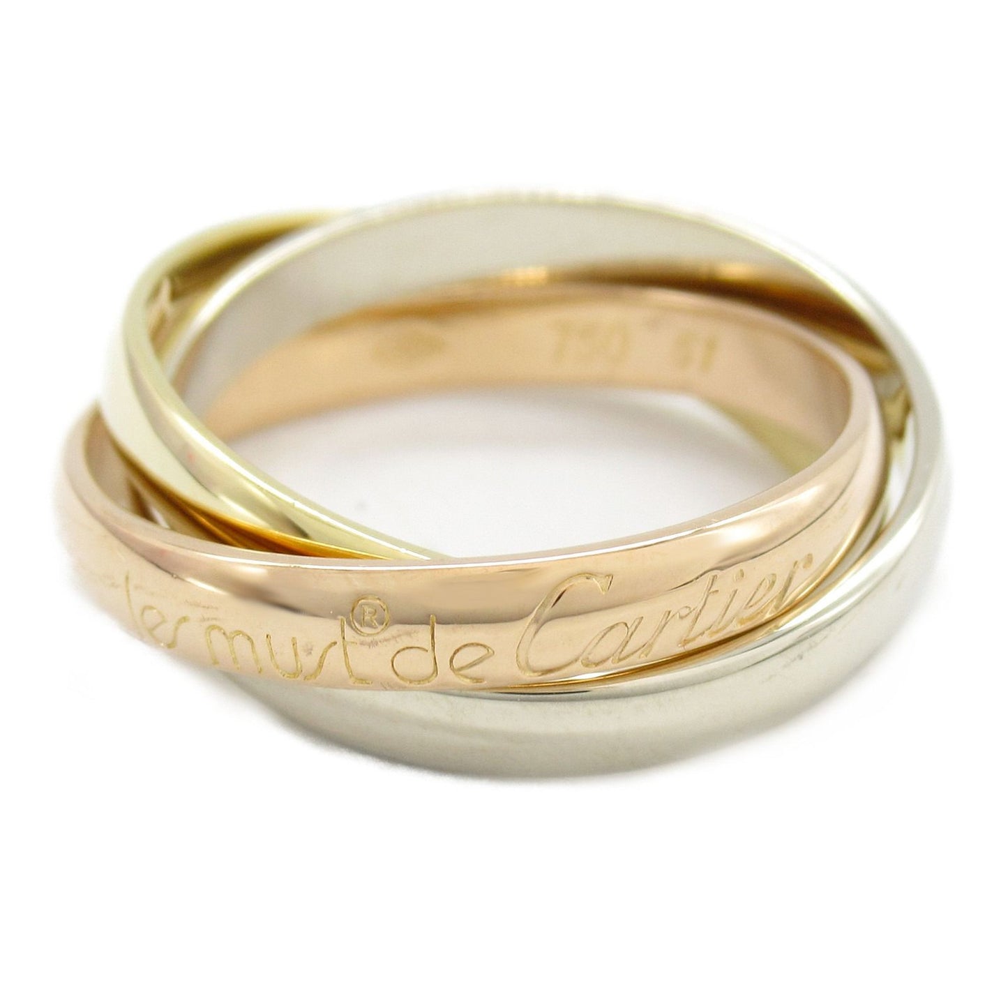 Cartier Trinity Ring in K18 Yellow, White & Pink Gold - Unisex