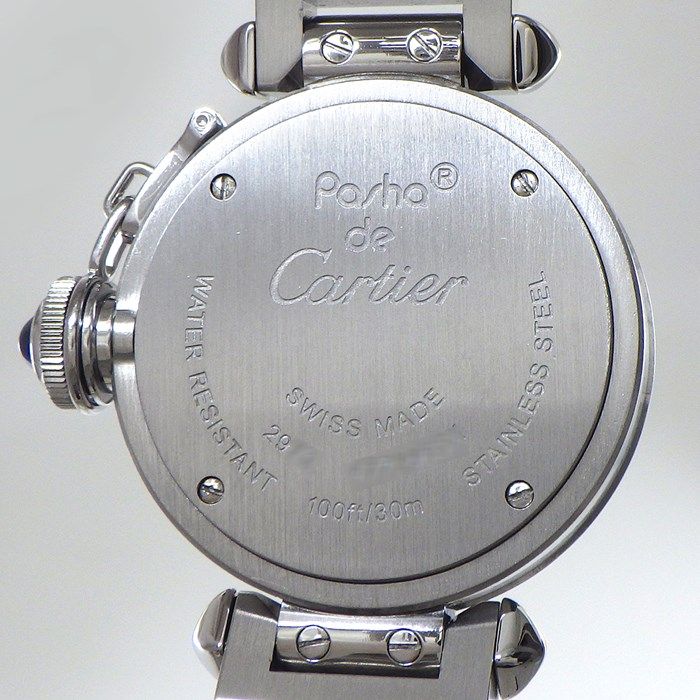 Cartier Miss Pasha W3140007 Silver Dial Stainless Steel Watch