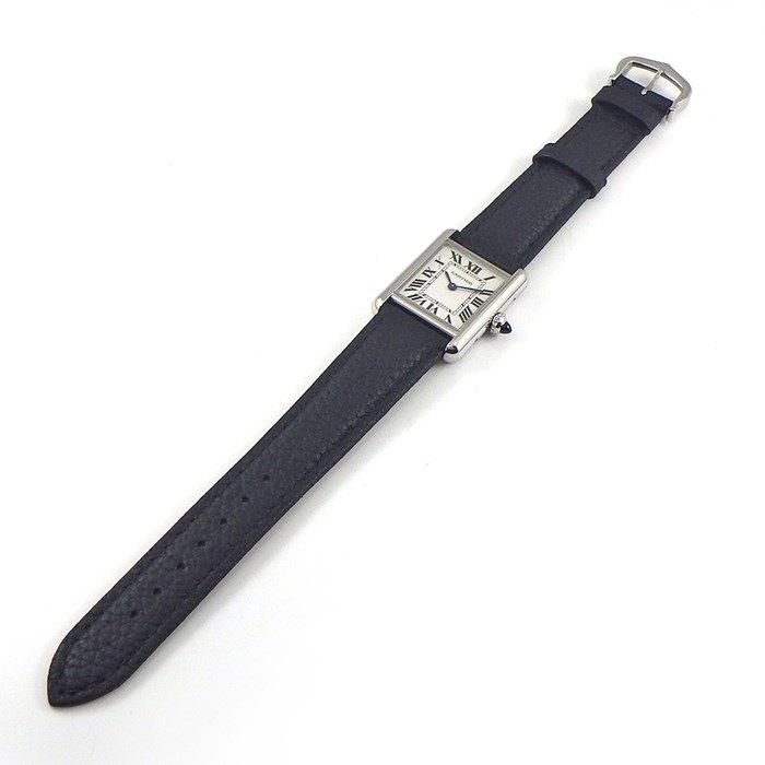Cartier Tank Must SM WSTA0042 - Elegant Silver Dial with Black Alligator Strap