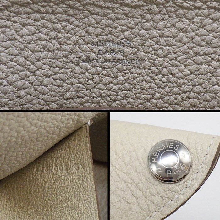 HERMES Vidpoche Shoulder Bag - K Stamp 2025, Ivory & Gold