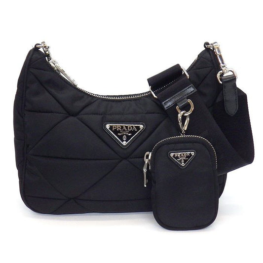 Prada Padded Re-Nylon Shoulder Bag in Black - Timeless Elegance