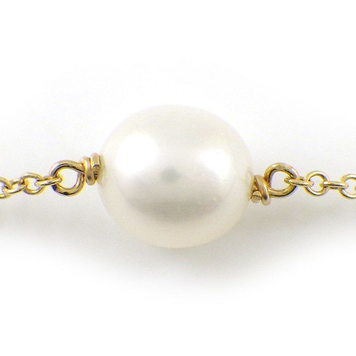 Tiffany & Co. By The Yard Pearl Bracelet in 18K Yellow Gold