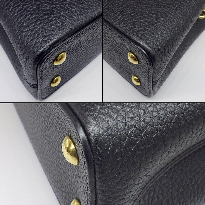Louis Vuitton Capucines Mini Handbag in Noir - Exquisite Craftsmanship