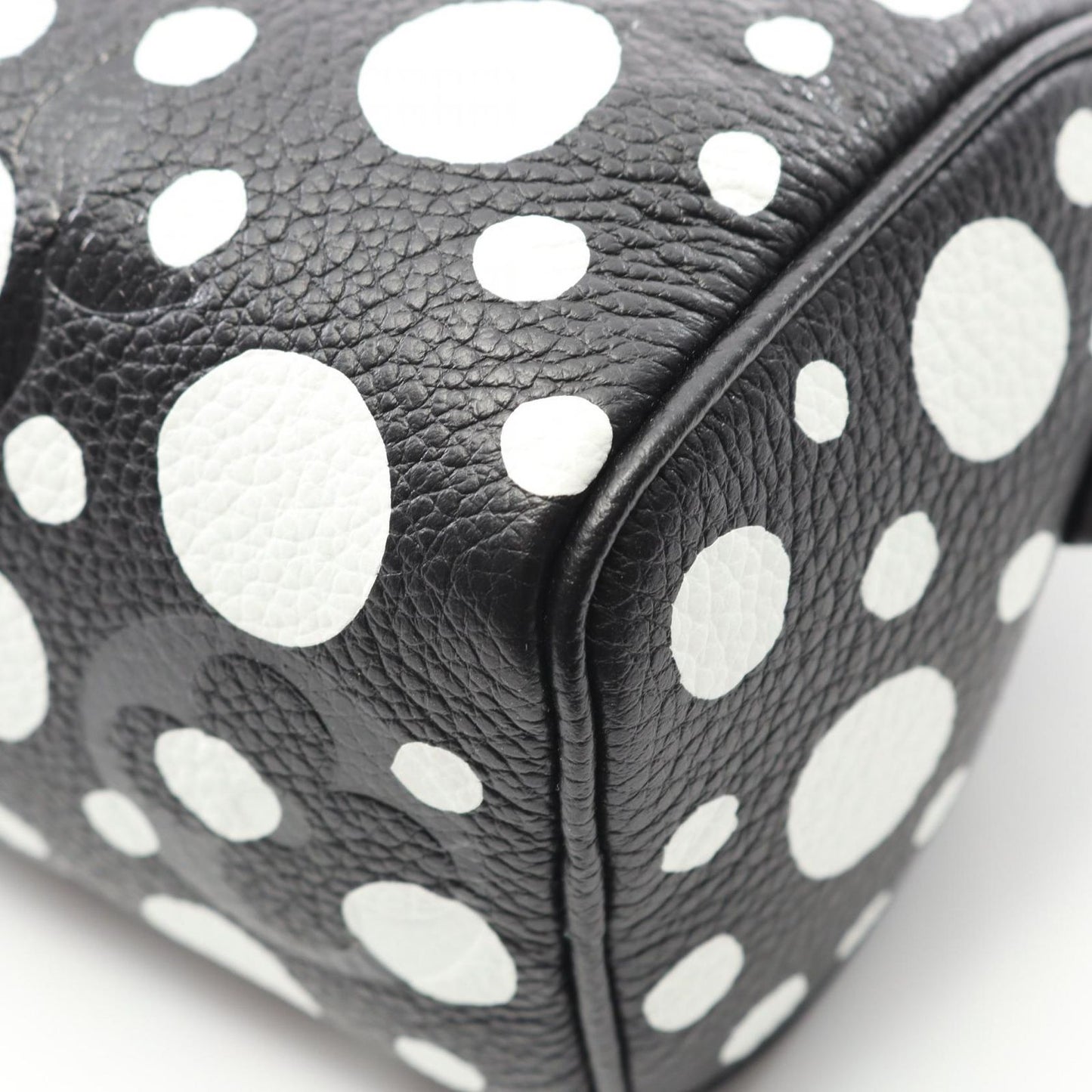 LOUIS VUITTON × Yayoi Kusama Nano Speedy Shoulder Bag - Black