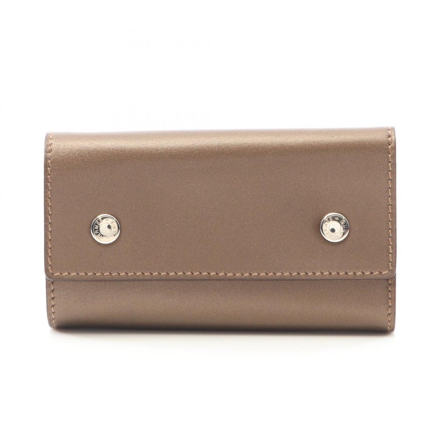 HERMES Serre Bronze Key Case - Exquisite Craftsmanship