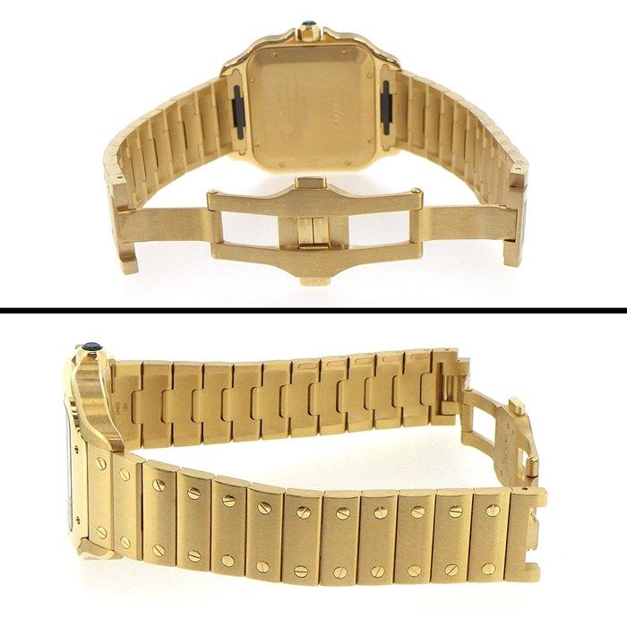 Cartier Santos LM WGSA0095 - 2024 New Release, Brown Dial, K18YG