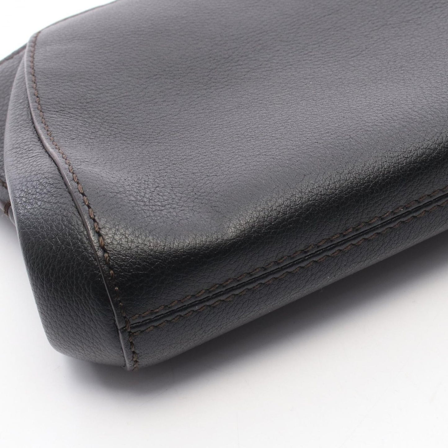 CARTIER C de Cartier 2C Black Leather Clutch Bag