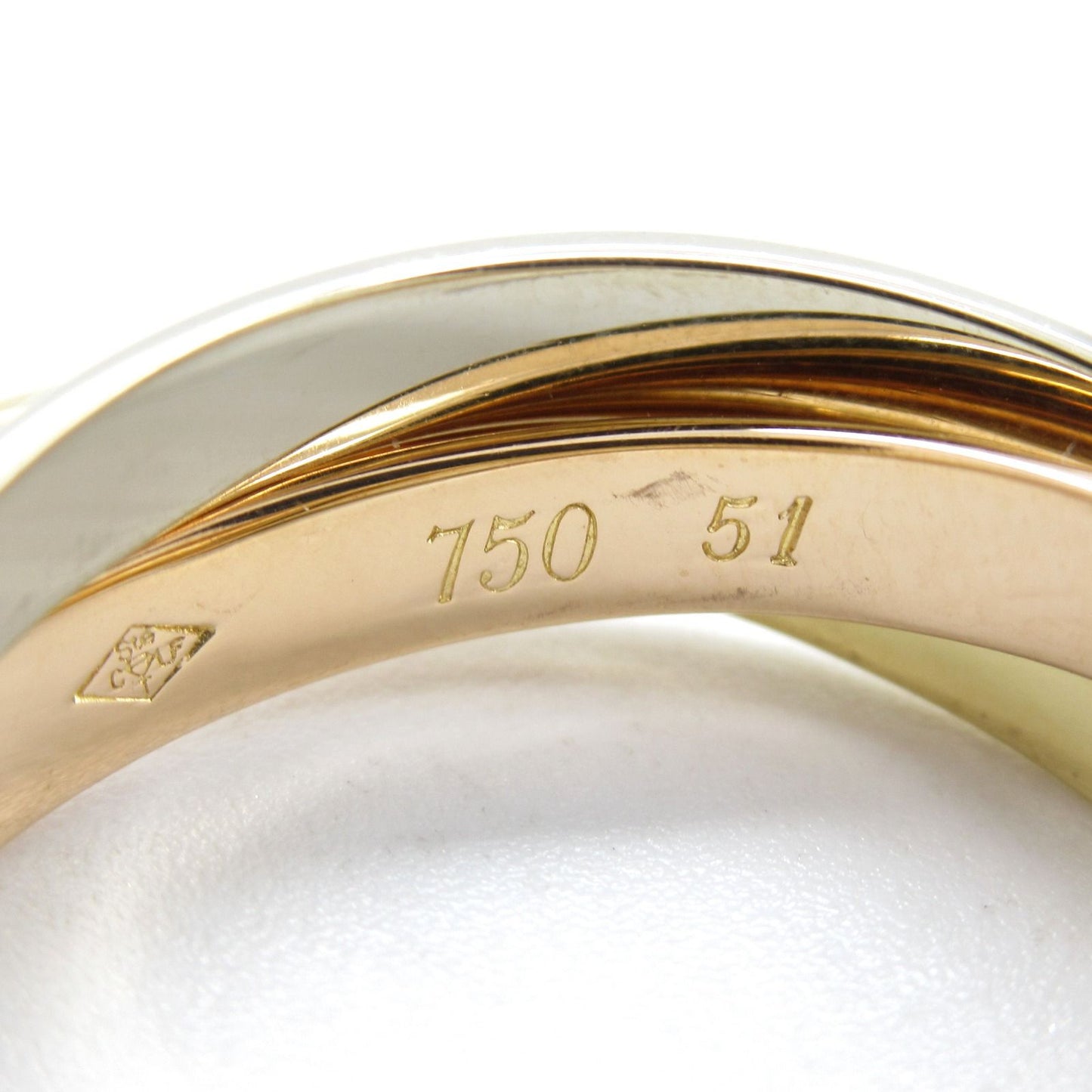 Cartier Trinity Ring in K18 Yellow, White & Pink Gold - Unisex