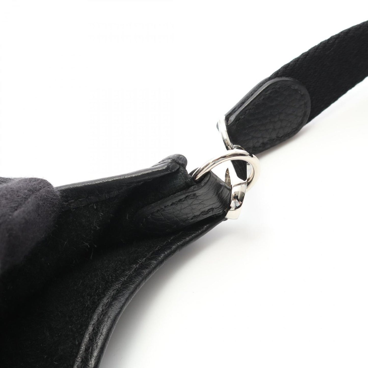 HERMES Evelyne TPM Black Leather Shoulder Bag - Timeless Elegance