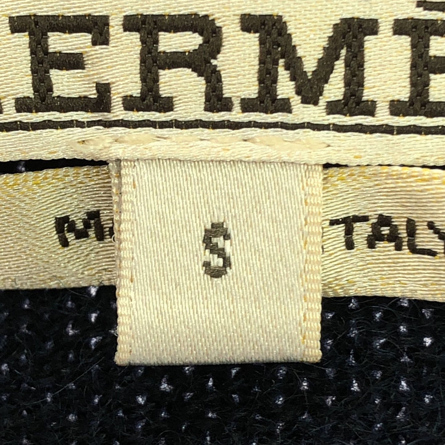 HERMES Navy Multi-Color Cashmere V-Neck Cardigan - Size S
