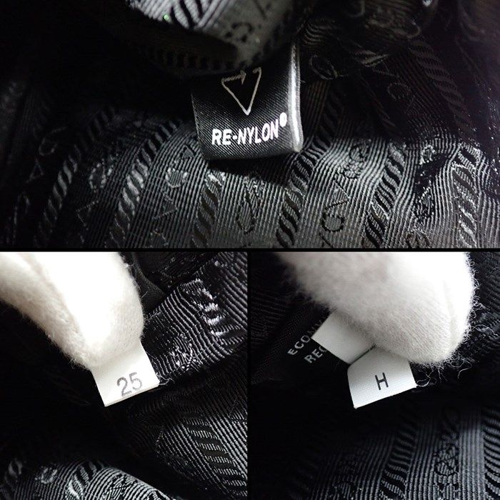 PRADA Re-Nylon Mini Shoulder Bag - Black Brushed Leather