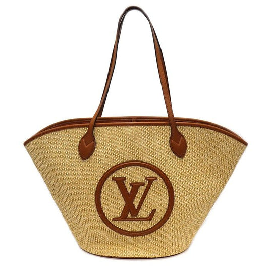 Louis Vuitton Knit Raffia Saint Jacques NM Tote Bag - Natural Camel