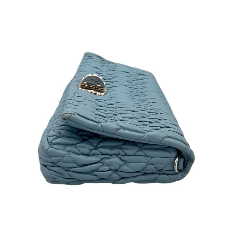miu miu Nappa Crystal 2WAY Bag in Light Blue - Exquisite Craftsmanship