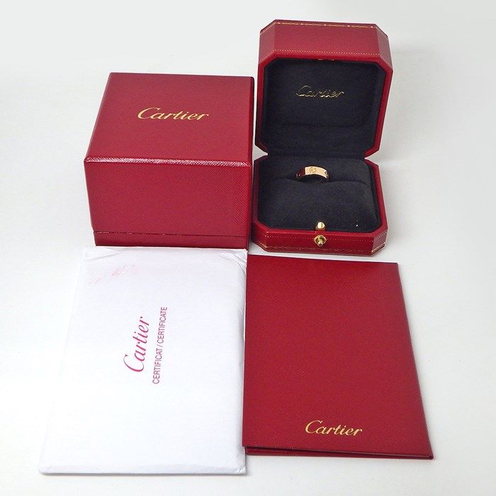 Cartier Love Ring Classic Model B4047100 in K18 Pink Gold