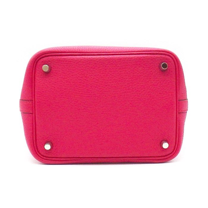 HERMES Picotin Lock PM Éclat Handbag in Raspberry Rouge Série