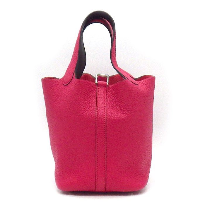 HERMES Picotin Lock PM Éclat Handbag in Raspberry Rouge Série