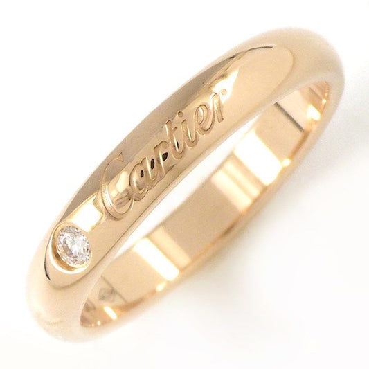 Cartier C de Cartier Wedding Band Ring in K18 Pink Gold with Diamond