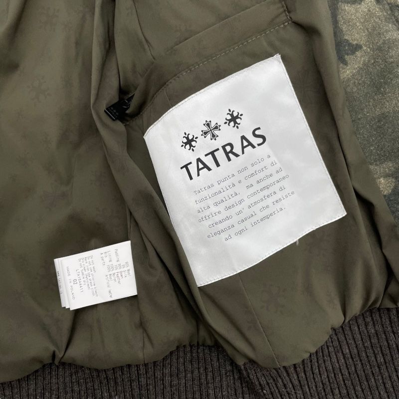 TATRAS Camouflage Down Blouson in Khaki - Exclusive Men's Outerwear