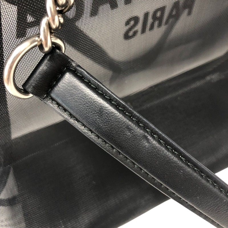 Balenciaga Beauty Free Tote Bag - Black Mesh & Leather