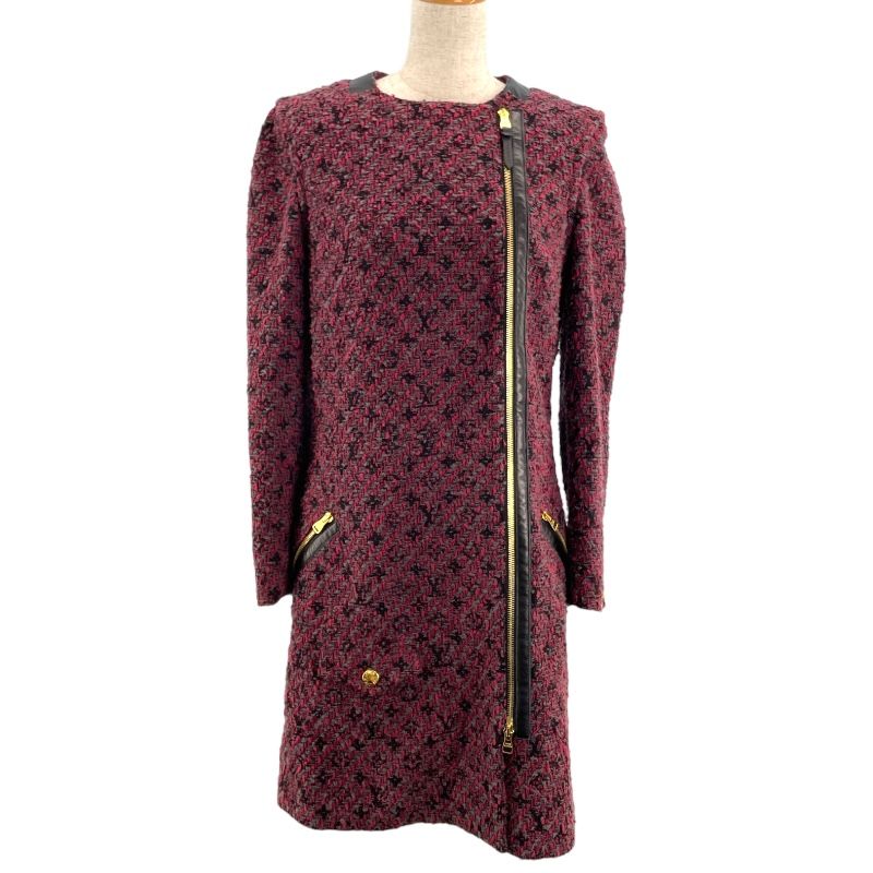 Louis Vuitton Bordeaux Tweed Coat - Exquisite Women's Outerwear