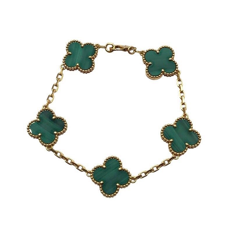 Van Cleef & Arpels Vintage Alhambra 5-Panel Bracelet in K18 Gold