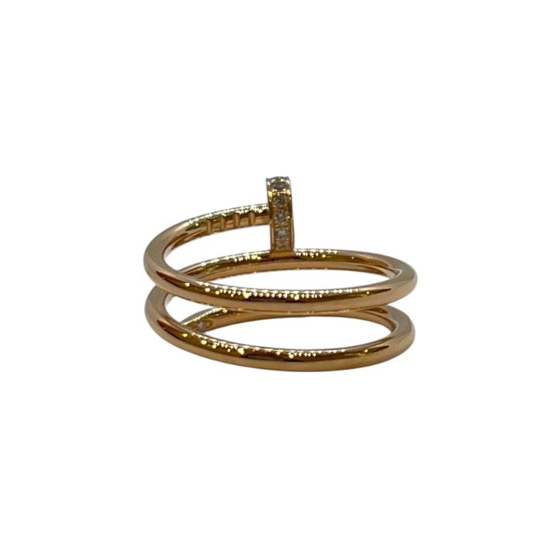 Cartier Juste un Clou Ring in 18K Pink Gold with Diamonds