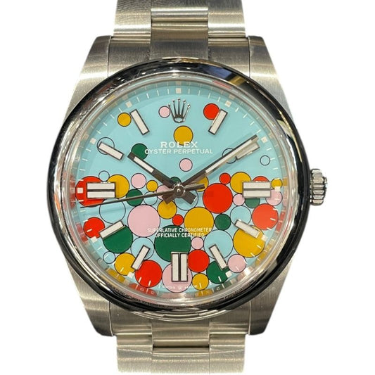 Rolex Oyster Perpetual 41 Celebration Turquoise Dial Men's Watch