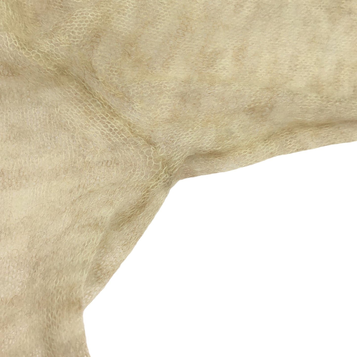 AURALEE Kid Mohair Sheer Knit Boat Neck in Beige - Exquisite Craftsmanship