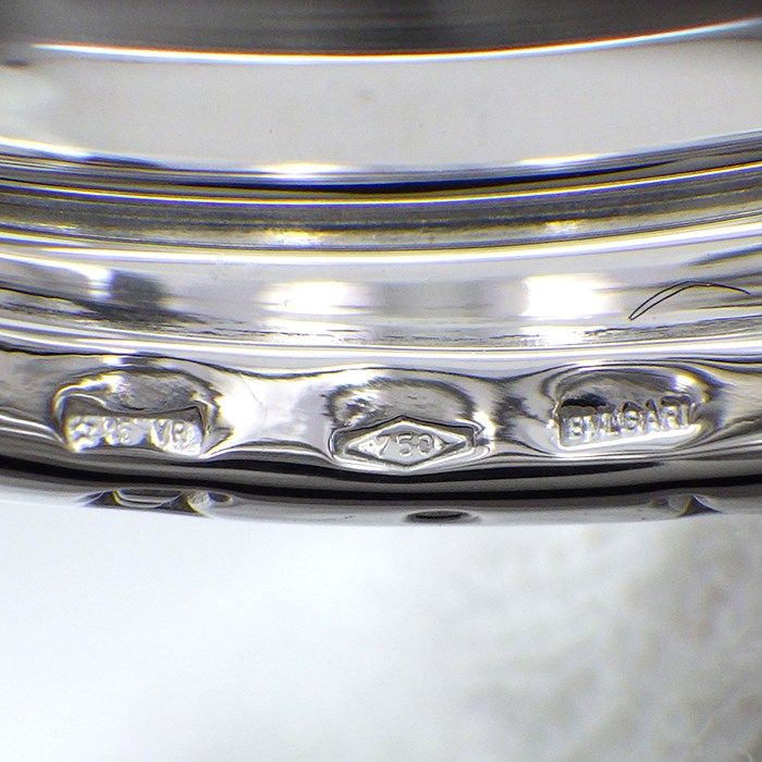 BVLGARI B.zero1 3-Band Ring in K18 White Gold - Size 13.5