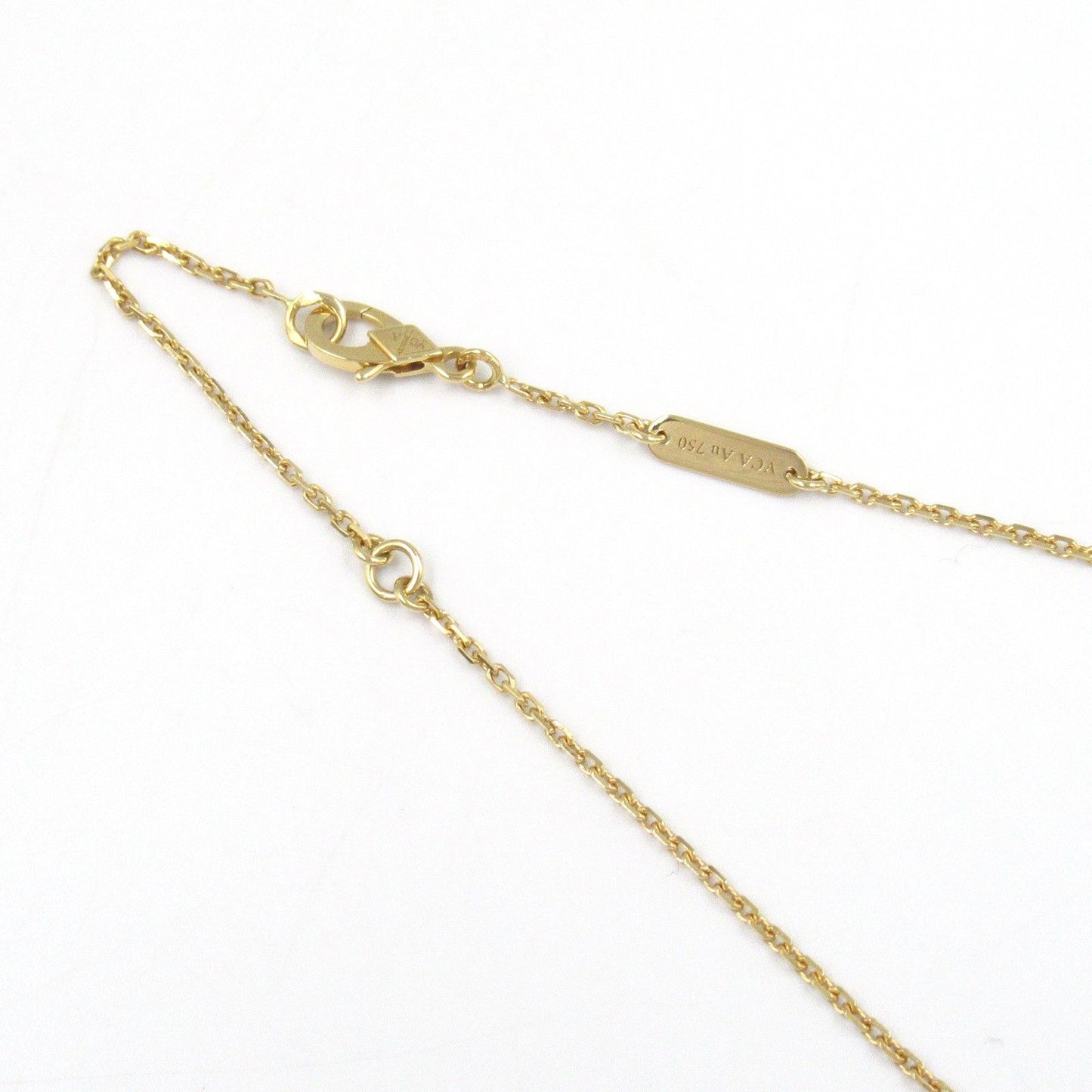 Van Cleef & Arpels Vintage Alhambra Necklace in Onyx & Yellow Gold