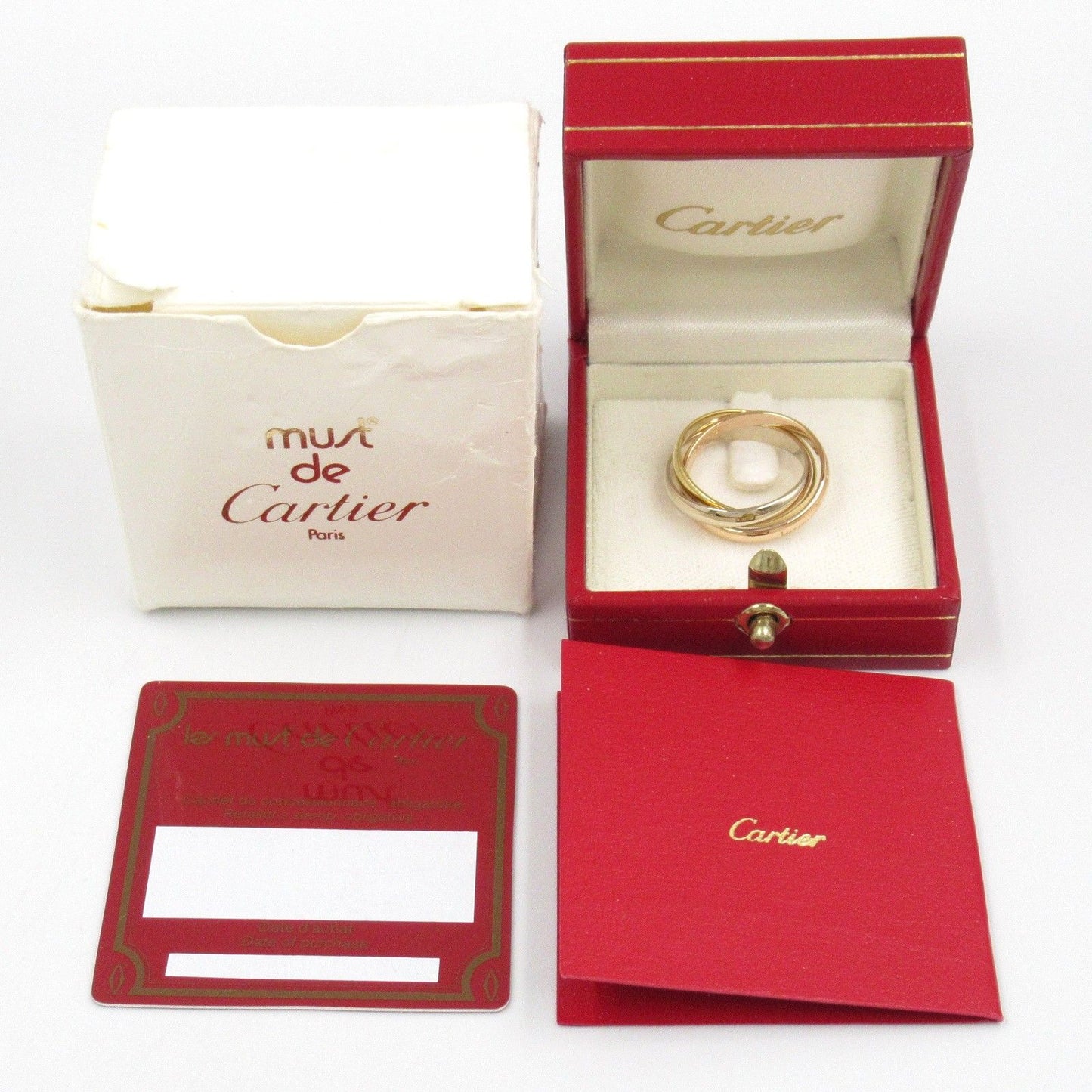 Cartier Trinity Ring in K18 Yellow, White & Pink Gold - Unisex