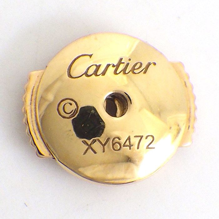 Cartier Love Earrings MM B8041500 with 0.26ct Diamonds in K18PG