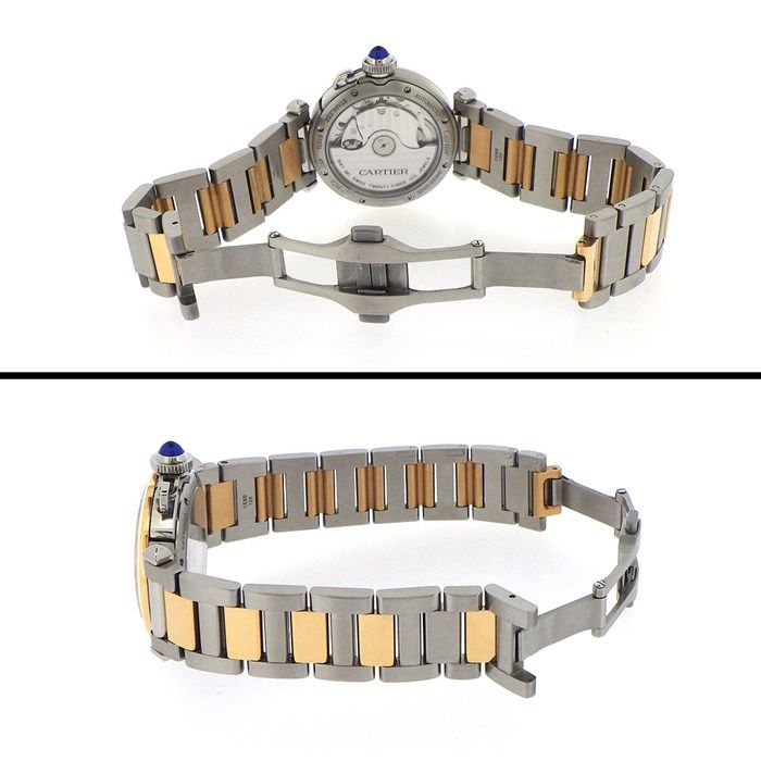 Cartier Pasha W2PA0008 Automatic Watch in K18 Pink Gold & Stainless Steel