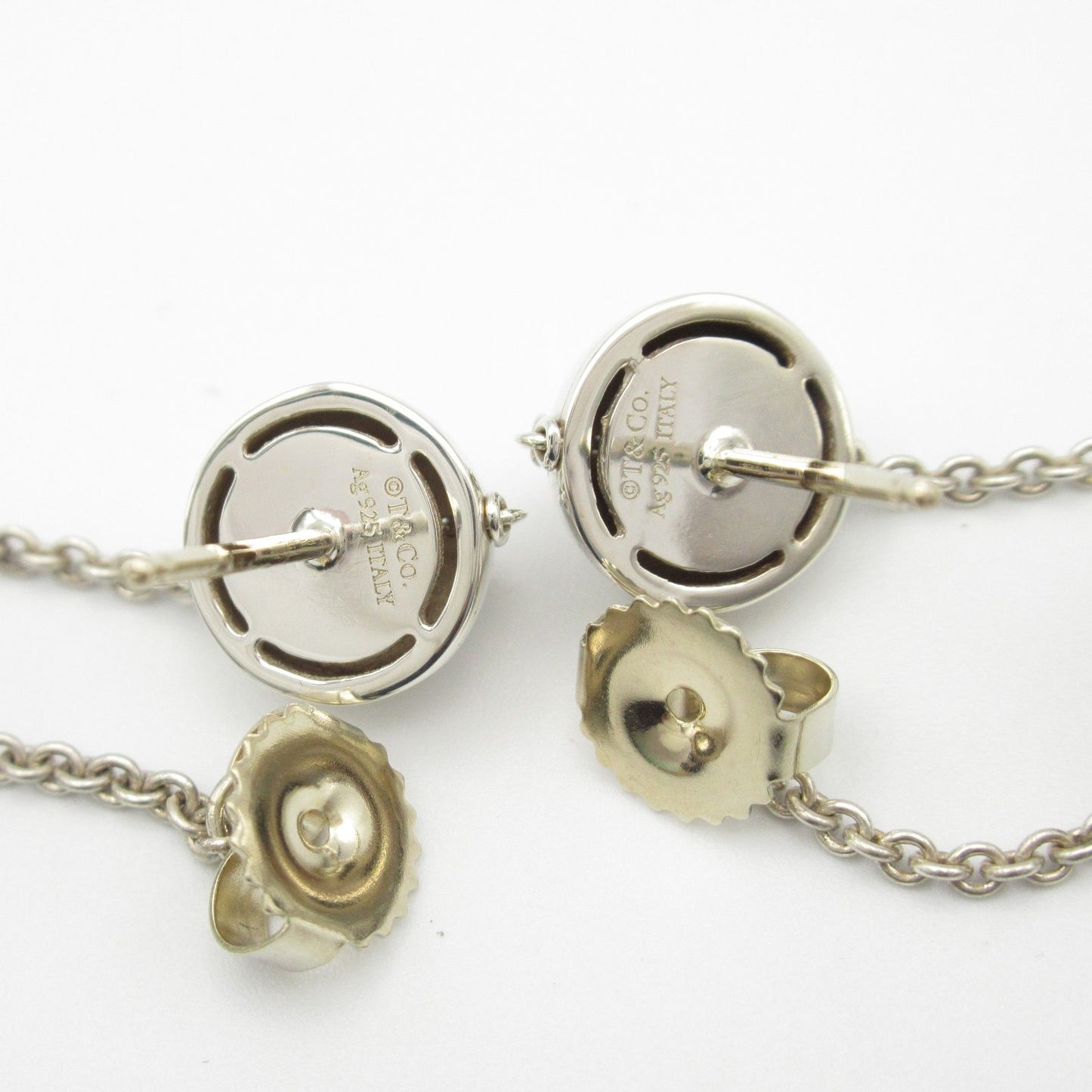 TIFFANY & CO Hardware Triple Drop Earrings - Exquisite Silver Elegance