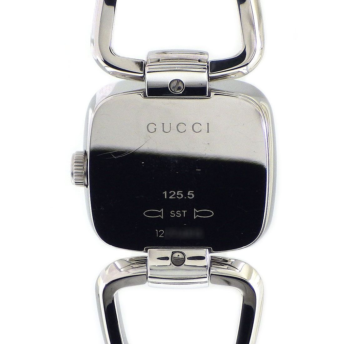 GUCCI G Collection 125.5 Diamond Index Square Watch - Brown Dial