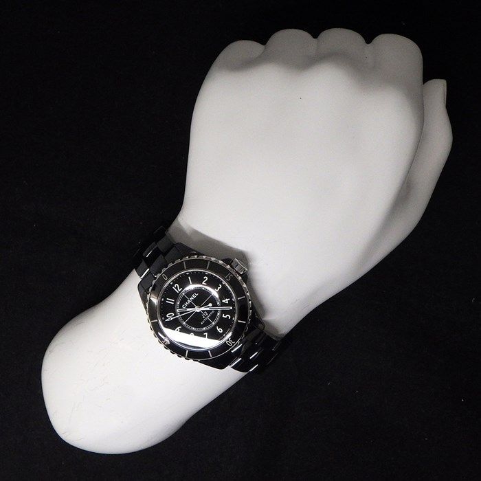 Chanel J12 H5697 Automatic Watch - Black Ceramic & Steel