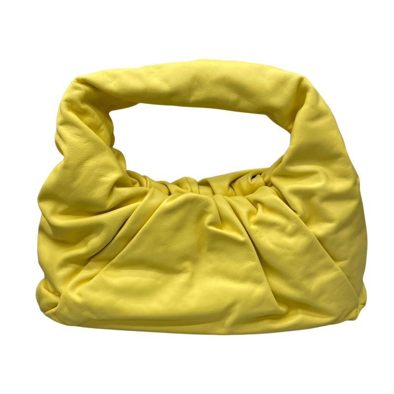 Bottega Veneta Yellow Leather Hobo Shoulder Bag - Exquisite Craftsmanship