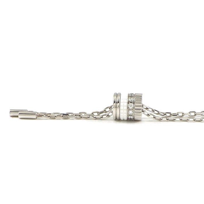 BOUCHERON Quatre Double White Tie Necklace with Diamonds