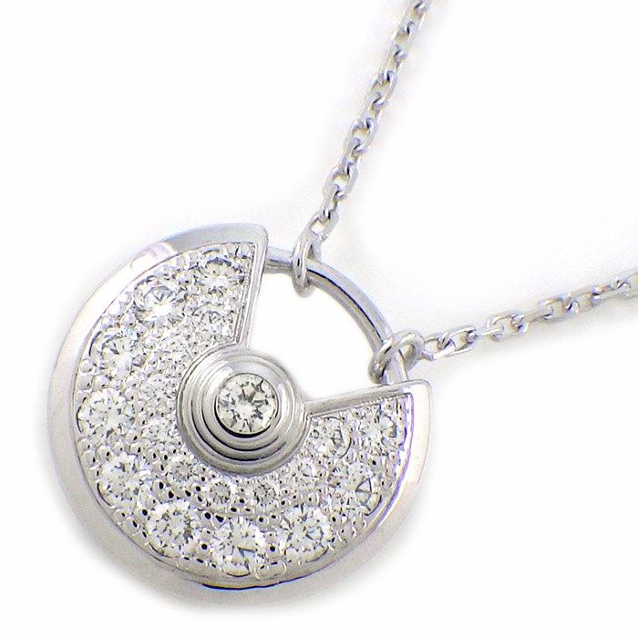Cartier Amulette XS Diamond Necklace in K18 White Gold