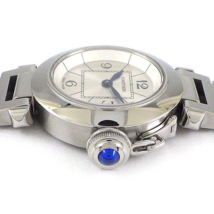 Cartier Miss Pasha W3140007 Silver Dial Stainless Steel Watch