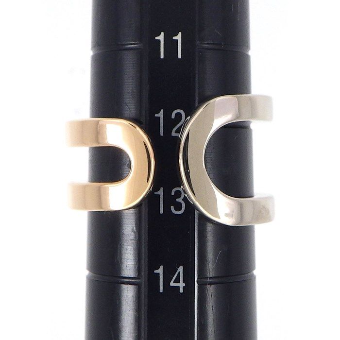 Piaget Possession Cross Ring in K18 White & Pink Gold - Size 12.5