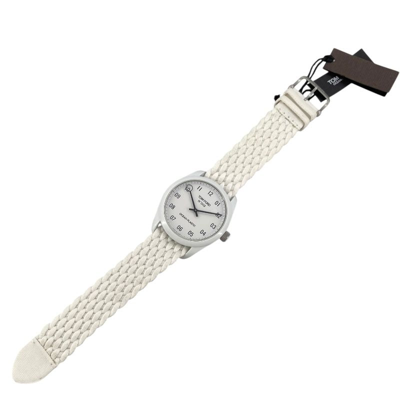 TOM FORD N.002 Ocean Plastic White Quartz Men's Watch