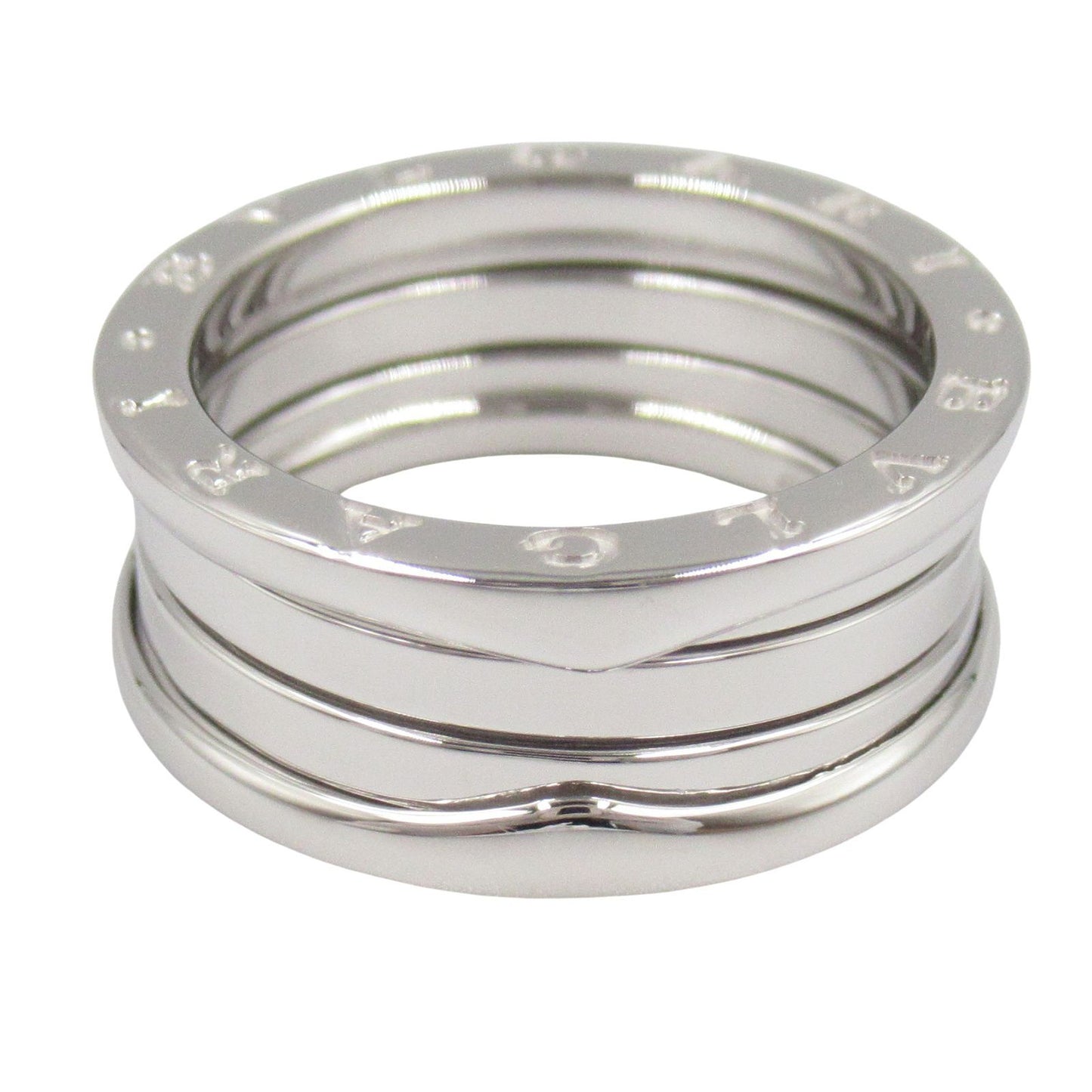 BVLGARI B-zero1 3-Band Ring in K18 White Gold - Timeless Elegance