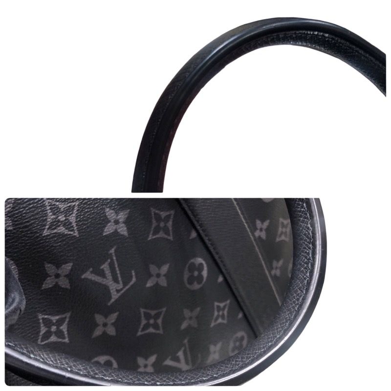 Louis Vuitton Weekend Tote NM M30937 Black Monogram Eclipse