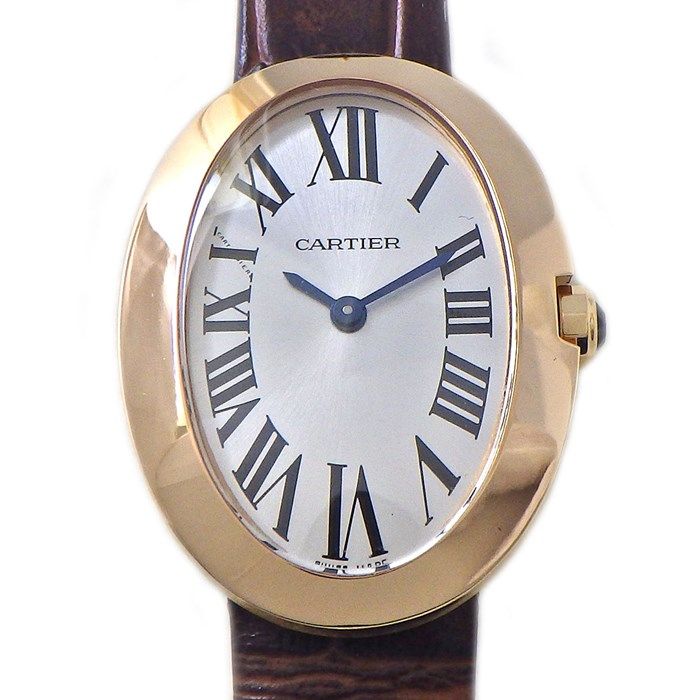 Cartier Baignoire SM W8000007 Oval Watch in 18K Pink Gold